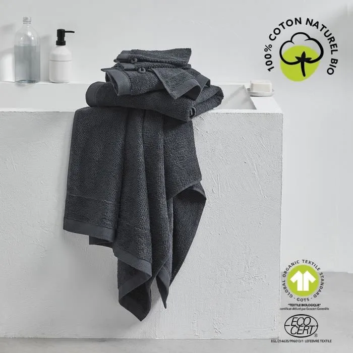 Today Drap de bain Organic 70 x 130 cm - 100% Coton biologique 450 GSM - Certifié GOTS et Oeko-Tex - Fusion