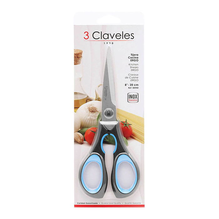 Ciseaux de Cuisine 3 Claveles 8" Acier inoxydable Ciseaux de Cuisine 3 Claveles 8" Acier inoxydable