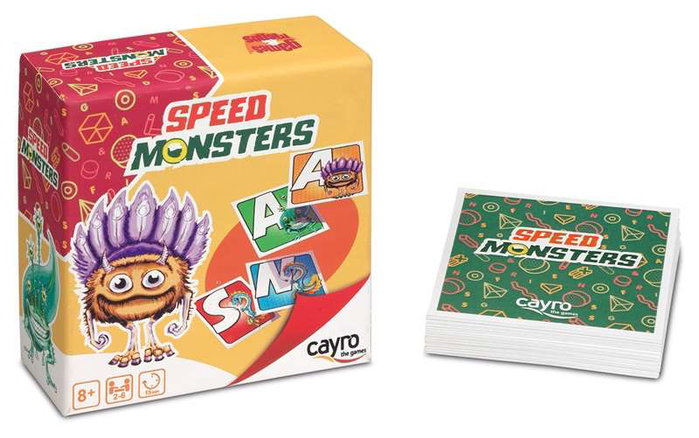 Cayro Speed Monsters - Jeu de société multilingue pour 2 joueurs - Recommandé 8 ans