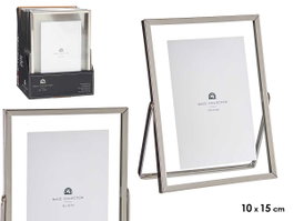 GIFTDECOR Cadre photo en métal argenté 10x15cm