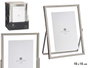 Giftdecor Marco Photo Metal Argenté 10x15 cm avec Verre et Plastique (Set de 12)