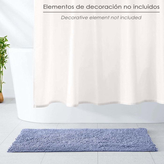 ORYX Tapis de bain en chenille bleu 50x80 cm