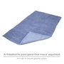 ORYX Tapis de bain en chenille bleu 50x80 cm