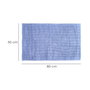 ORYX Tapis de bain en chenille bleu 50x80 cm