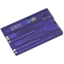 Victorinox SWISSCARD bleu transparent