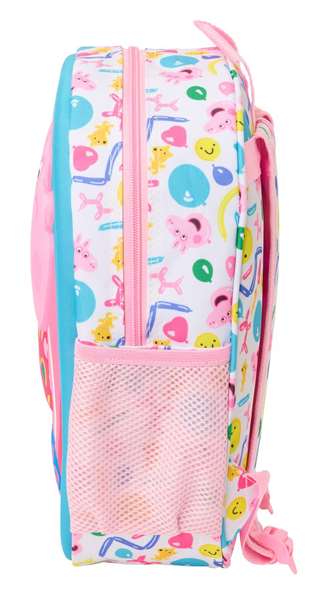 Safta Mochila 3D Peppa Pig 27x33x10 cm - Sac à dos 3D avec personnage, âge minimum recommandé 3 ans