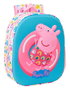 Safta Mochila 3D Peppa Pig 27x33x10 cm - Sac à dos 3D avec personnage, âge minimum recommandé 3 ans
