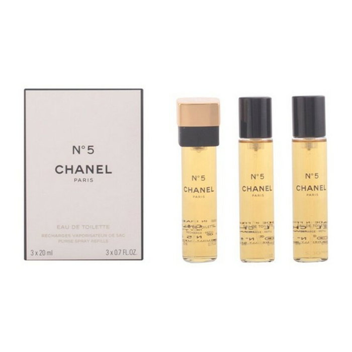 Chanel N° 5 Eau de Toilette Recharge Vaporisateur de Sac 3 x 20 ml