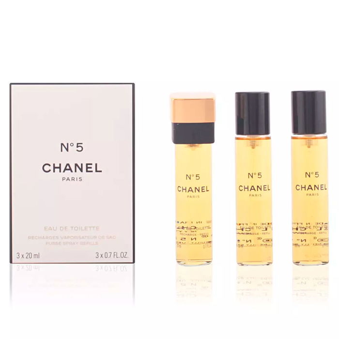 Chanel N°5 Eau de Toilette Recharges Vaporisateur de Sac 3 x 20 ml