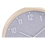 Horloge Murale Home ESPRIT Beige Gris PVC 30 x 4 x 30 cm (2 Unités)
