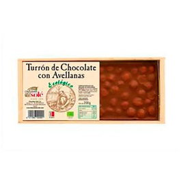 CHOCOLATES SOLE Turron au chocolat avec noisettes ECO 200g