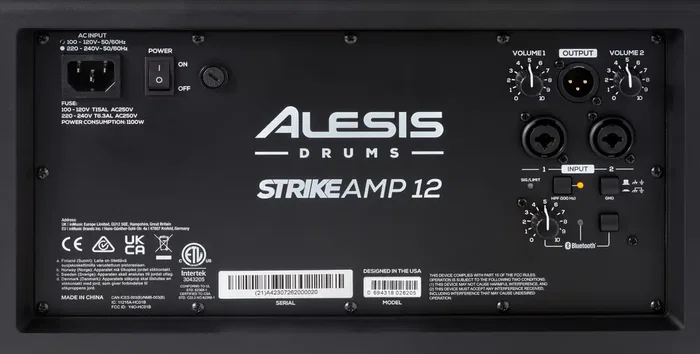 Alesis Strike Amp 12 MKII - Moniteur actif pour batterie électronique, 12", 1100W RMS, Bluetooth Alesis Strike Amp 12 MKII - Moniteur actif pour batterie électronique, 12", 1100W RMS, Bluetooth