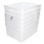 Dovelis Lot de 6 Paniers Organisateurs Rétractables 10L Blanc