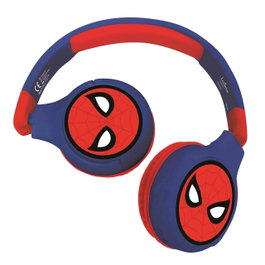 Lexibook Casque Audio Enfant Bluetooth 5.0 Spiderman HPBT010SP Filaire et Sans Fil 2-en-1