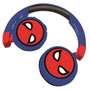 Lexibook Spider-Man, Casque audio enfant pliable avec cable pour répondre aux appels, Batterie lithium incluse, Langue espagnol