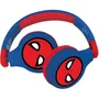 Lexibook - Casque audio 2 en 1 pour enfant avec Spider-Man, Bluetooth/filaire, pliable, léger et limiteur de volume à 85 dB