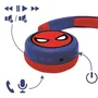 Lexibook - Casque audio 2 en 1 pour enfant avec Spider-Man, Bluetooth/filaire, pliable, léger et limiteur de volume à 85 dB