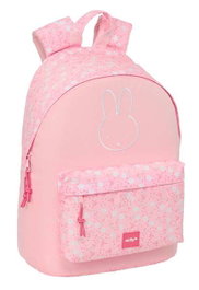 Safta Sac à dos pour ordinateur portable 14.1" Miffy Fleurs, 31 x 41 x 16 cm, pour enfants à partir de 3 ans