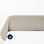 Lovely Home Lot de 2 taies de traversin - 85 x 185 cm - Beige clair