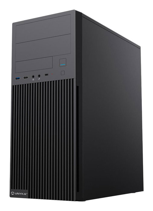 Unykach AERO C360 Boîtier ATX Noir avec Alimentation 500W