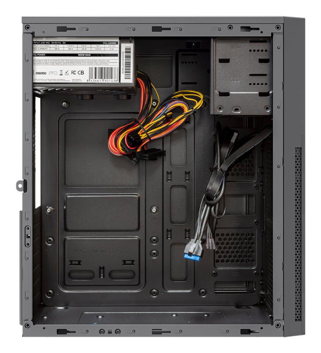 Unykach AERO C360 Boîtier ATX Noir avec Alimentation 500W