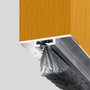 Burcasa Burlete invisible en aluminium 1m avec franges