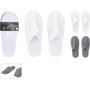 Basics Pantoufles en rizo blanc/gris