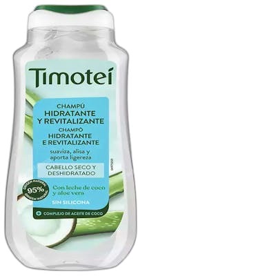 Timotei Shampooing hydratant et revitalisant au lait de coco et à l'aloe vera 300 ml