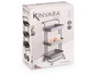 Kinvara Chariot Organisateur Plastique Noir 3 Niveaux 43x16x32 cm