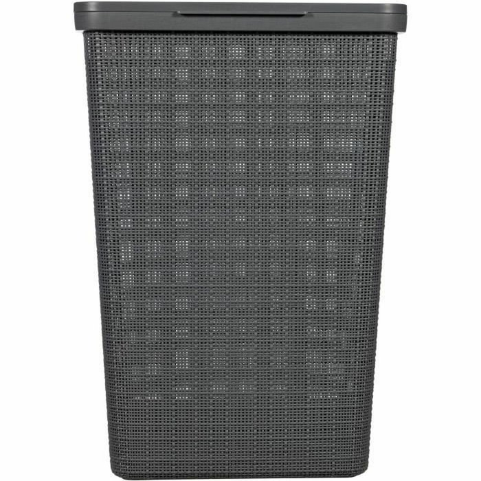 Curver Coffre à linge 58 L Anthracite