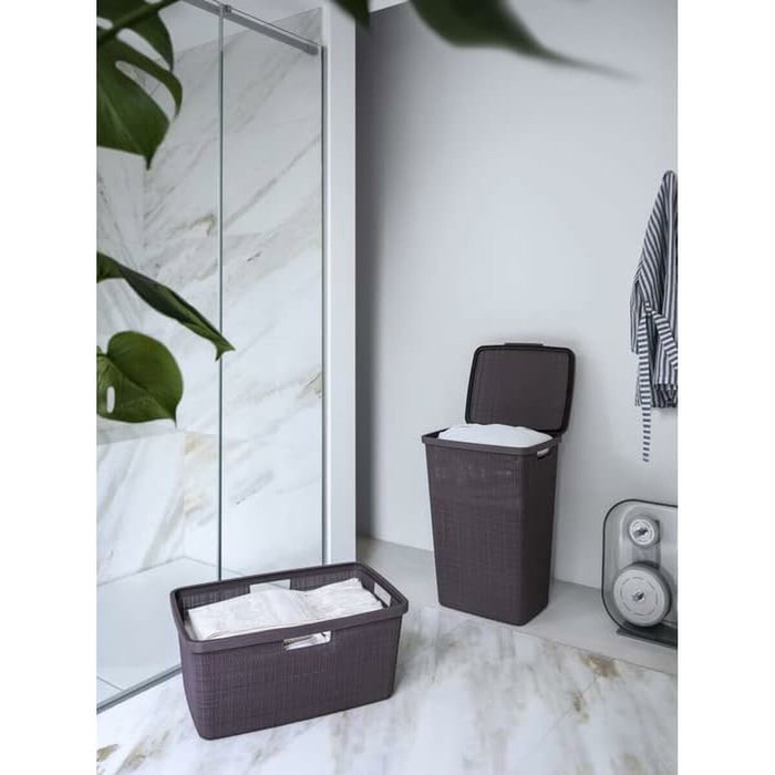Curver Coffre à linge 58 L Anthracite