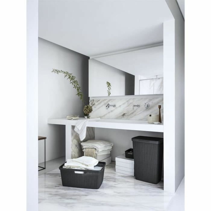 Curver Coffre à linge 58 L Anthracite