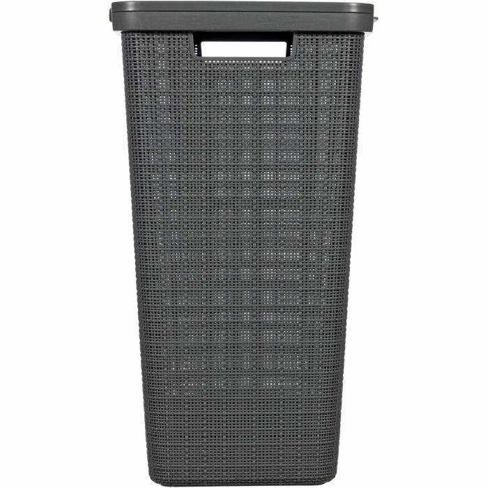 Curver Coffre à linge 58 L Anthracite