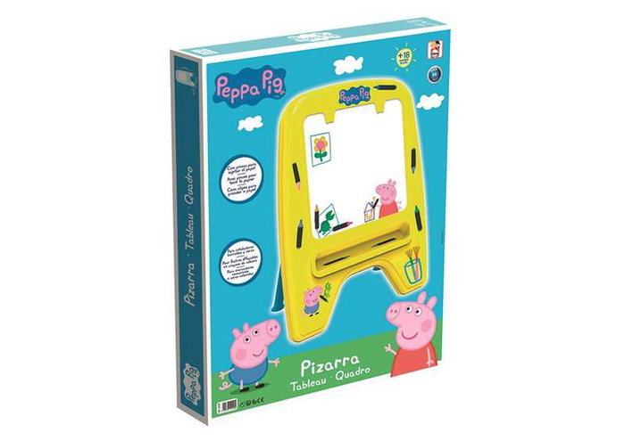 Vileda Tableau à craie Peppa Pig pour enfants 59x33x75 cm