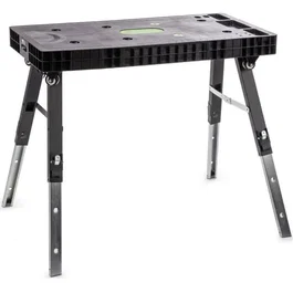 Fieldmann FDN 4250 - Table multifonctionnelle pour bricolage et travail à domicile - Surface 94 x 48 cm, hauteur réglable 52-80 cm, capacité de charge 150 kg, légère et portable