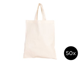 Innspiro Lot de 50 sacs en coton écologique 23x26 cm