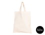 Innspiro Lot de 50 sacs en coton écologique 23x26 cm