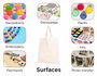 Innspiro Lot de 50 sacs en coton écologique 23x26 cm