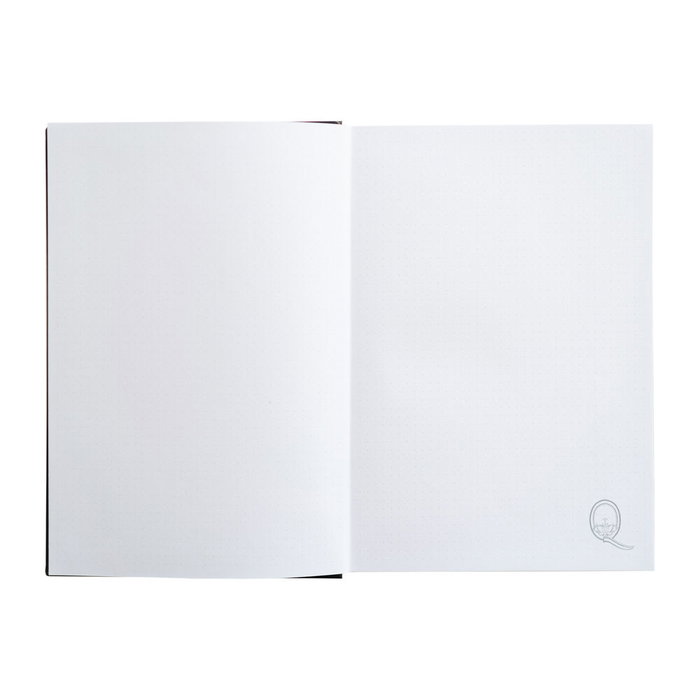 ERIK - Carnet A5 Premium Queen avec couverture rigide mat, 96 pages à points, marque-page et pochette intérieure