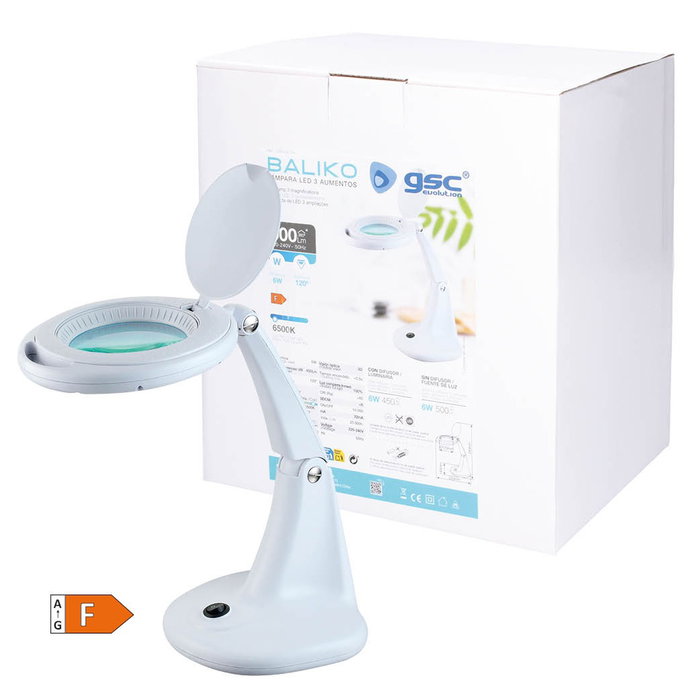 GSC Evolution Lampe LED Baliko lentille 3 agrandissements 6W 6500K GSC Evolution Lampe LED Baliko lentille 3 agrandissements 6W 6500K