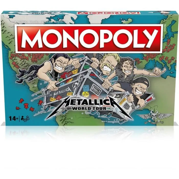 Jeu de société Winning Moves Monopoly Metallica