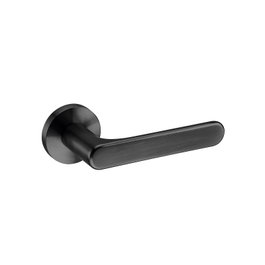 ARTICULOS INOXIDABLES IN.00.177.RC08M Manille en acier inoxydable avec finition nickel satiné et noir, 140 x 170 x 30 mm
