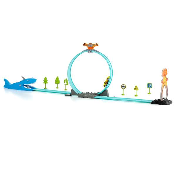 Molto - Piste de jeu avec requin 107 cm - Jeu d'assemblage incluant 17 pièces Molto - Piste de jeu avec requin 107 cm - Jeu d'assemblage incluant 17 pièces