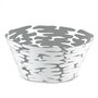 Boucquillon & Maaoui BM10/21 W - Cesto Barket rond perforé en acier et résine blanc 21 cm - Panier de service pour apéritifs et mise en place élégante