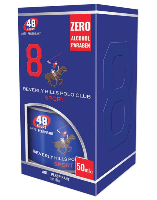 Beverly Hills Polo Club Deodorant Roll-On Sport Pour Hommes - 50 ml Beverly Hills Polo Club Deodorant Roll-On Sport Pour Hommes - 50 ml