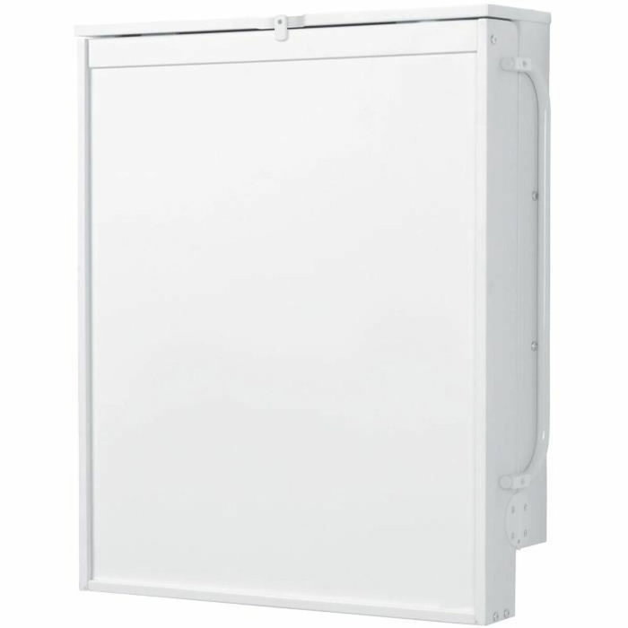 Roba Table à langer murale rabattable avec matelas imperméable et 2 étagères, Blanc laqué