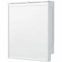 Roba Table à langer murale rabattable avec matelas imperméable et 2 étagères, Blanc laqué