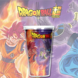SD TOYS - Tasse Lenticulaire 3D Dragon Ball Super, 50ml, avec couvercle vissable