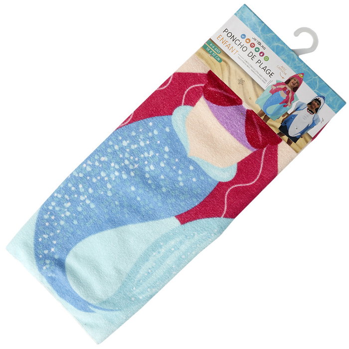 Jet Lag Serviette Poncho pour Enfant 58x57 cm