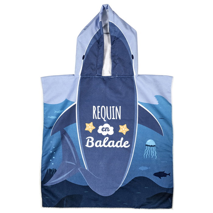 Jet Lag Serviette Poncho pour Enfant 58x57 cm